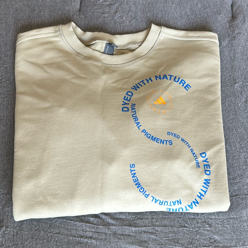 Adidas x Stella McCartney “dyed with nature” sweatshirt.